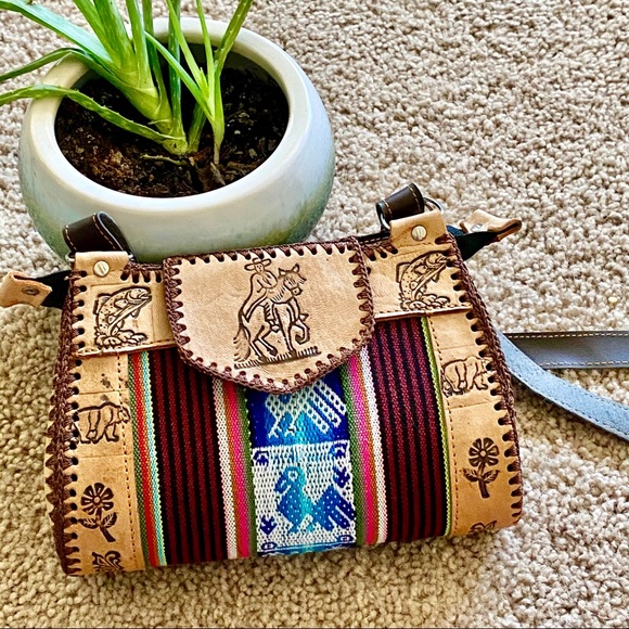 Native American handmade style crossbody purse - Picture 2 of 11